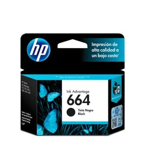 Cartucho original HP 664 (F6V29L) – Negro