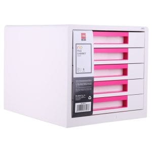 archivador-plastico-de-5-gavetas-rosado-deli