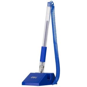 Bolígrafo con Base y Cadena para Recepción 0.5 mm, Azul