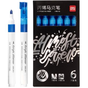 marcador-acrilico-metalico-azul-zafiro-6-pcs