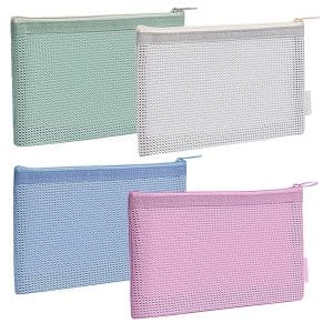 Estuche en Malla Transpirable Escolar para Lápices, varios colores - Deli Storage Mesh Bag 67058F