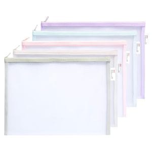 Sobres tipo Estuche Zip Bag en Malla Plástica para Documentos A4, Deli F282