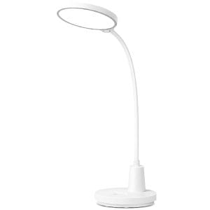 Lámpara LED de escritorio blanca Deli LF116 con brazo flexible