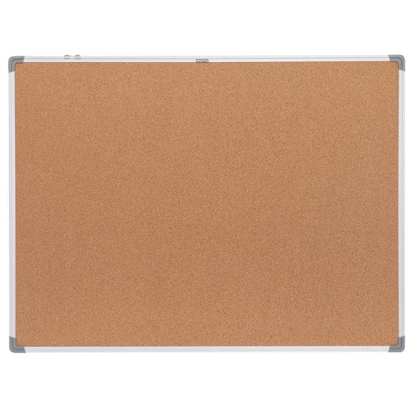 Pizarra de corcho Deli 48 x 36 pulgadas con borde de aluminio