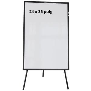 Pizarra rotafolio magnética 24 x 36 pulgadas con trípode bajo
