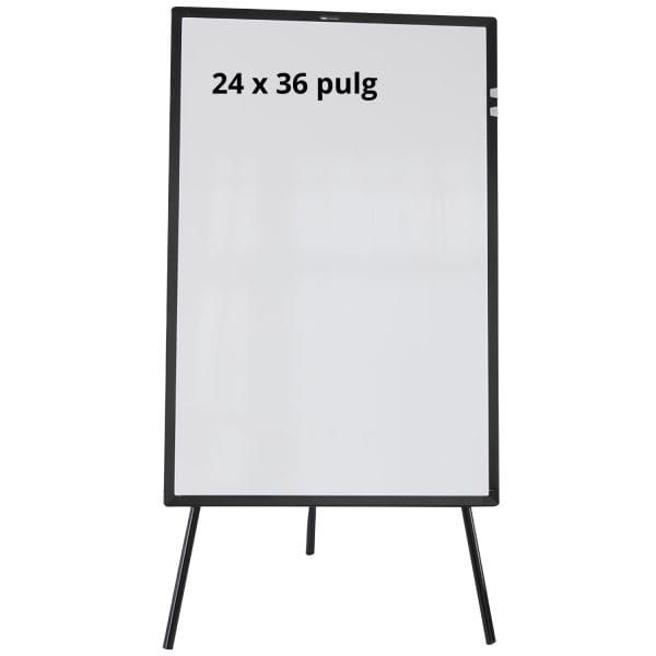Pizarra rotafolio magnética 24 x 36 pulgadas con trípode bajo