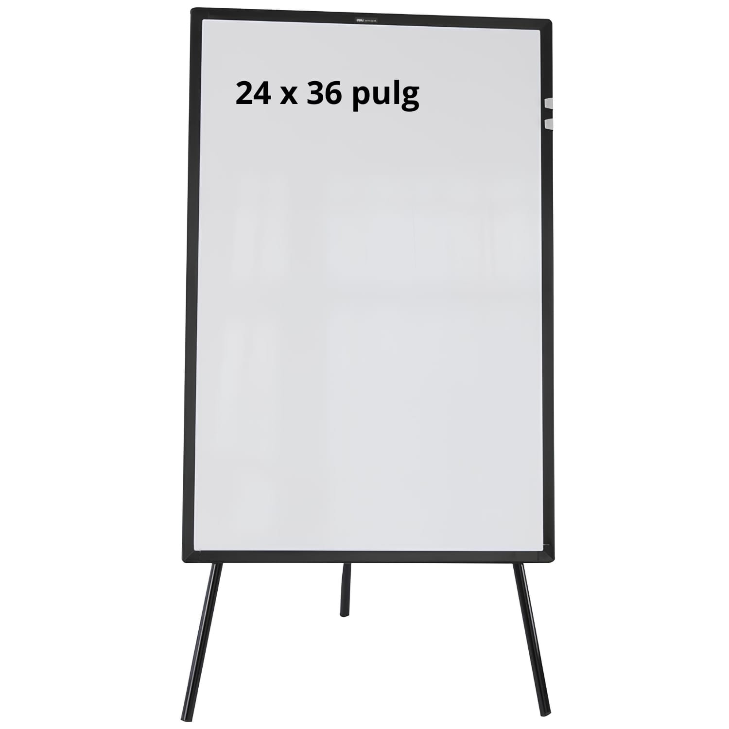 Pizarra rotafolio magnética 24 x 36 pulgadas con trípode bajo